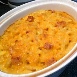 Baked Macaroni and Cheese With Ham recipe