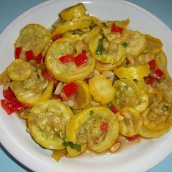 Roasted Red Bell Pepper Zucchini & Yellow Squash recipe