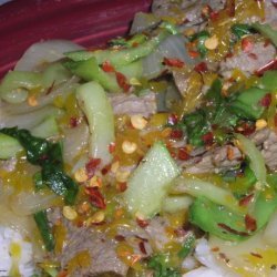 Beef, Mandarin and Bok Choy Stir-fry recipe