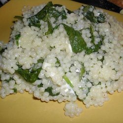 Acini Di Pepe With Spinach and Feta recipe