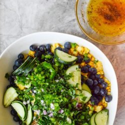 Corn & Blueberry Salad recipe