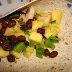 Cilantro Lime Chicken Tacos With a Mango and Black Bean Salsa recipe