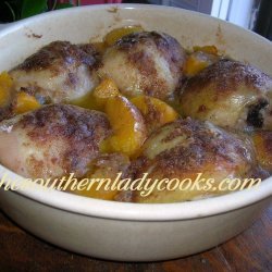 Baked Chicken with Peaches recipe