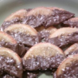 Candied Orange Slices Dipped in Chocolate recipe