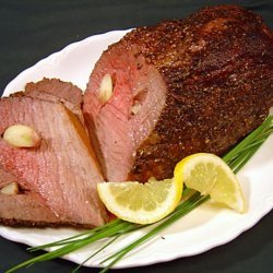 Roast Beef with Peppercorn-Herb Crust recipe