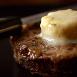 Strip Steak With Stilton-Port Butter recipe