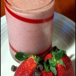Chocolate Strawberry Clean out the Fridge Smoothie recipe