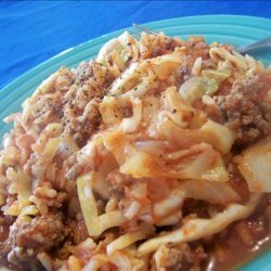Skillet Piggies (beef and Cabbage) recipe