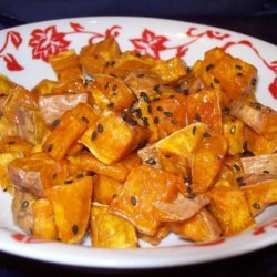 Fried Sweet Potatoes With Honey recipe