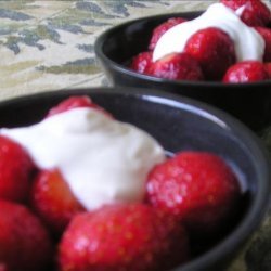 Strawberries with Lime-Ginger Syrup recipe