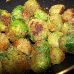 Cheesy Fried Brussels Sprouts recipe
