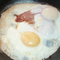 Ham and eggs - Schinken mit Ei recipe