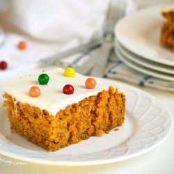 Pumpkin Cake with Cream Cheese Frosting recipe