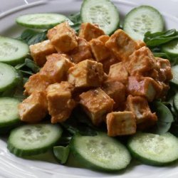 Pan Seared Tofu With Spicy Peanut Sauce recipe