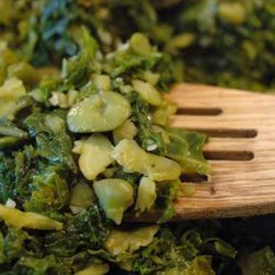 Mashed Favas (broad Beans) & Greens recipe