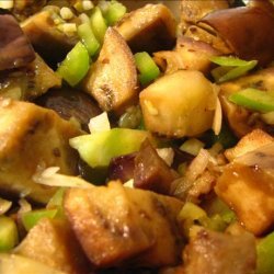Hajar's Eggplant (Aubergine) Braniya Salad recipe