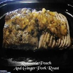 Rotisserie Peach And Ginger Pork Roast recipe