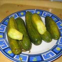 Garlic & Dill Pickled Cucumbers (Gherkins) recipe