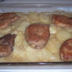 Pork Chops With Scalloped Potatoes recipe