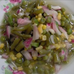 Green Bean, Corn and Pea Marinated Salad recipe