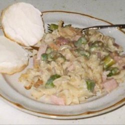 Ham, Asparagus, and Pasta Casserole recipe