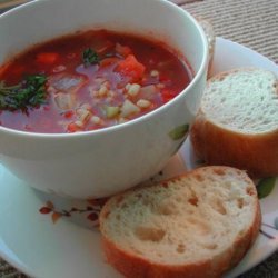 2bleu's Vegetable Barley Soup recipe