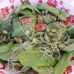 Spinach and Pumpkin Seed Salad recipe