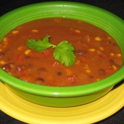 Quick Vegetarian Taco Soup recipe
