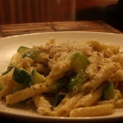 Zucchini Carbonara for Two(Vegetarian) recipe