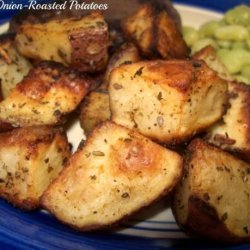 Crisp Onion-Roasted Potatoes recipe