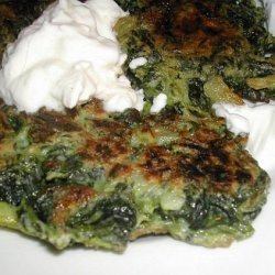 Spinach Fritters (Rachael Ray) recipe