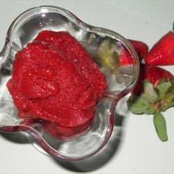 Strawberry Balsamic Sorbet recipe