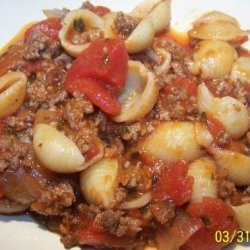 Beefy Macaroni Dinner recipe