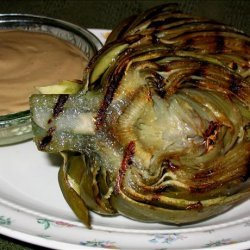 Grilled Artichokes With Worcestershire Aioli recipe