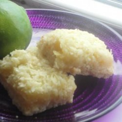 Tequila-Lime-Coconut Macaroon Bars recipe
