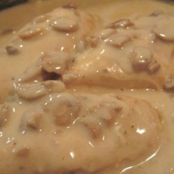Crock Pot Bone-In Chicken Breast With Mushroom Gravy recipe
