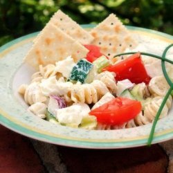 Kittencal's Creamy Greek-Style Pasta Salad recipe