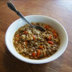 Brown Rice-Lentil Soup recipe