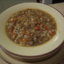 Lentil and Rice Soup With Sausage (Low Fat) recipe