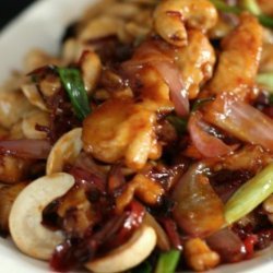 Chinese Pineapple Chicken With Cashew Nuts, Ginger, Spring Onion recipe