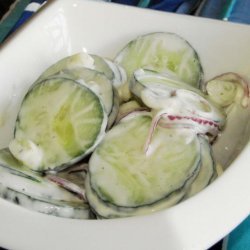 Creamy Ranch Cucumber Salad recipe