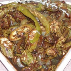 Okra vegetable recipe
