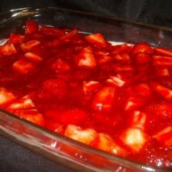 Strawberries and Cream Dessert Squares  (Cookie Mix) recipe