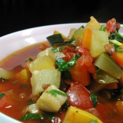 Brown Lentil and Vegetable Soup recipe