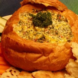 Baked Spinach Dip Loaf recipe