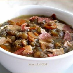 Lentil Soup With Bacon recipe