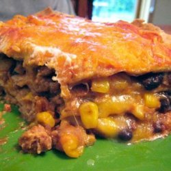 Stacked Burrito Pie recipe