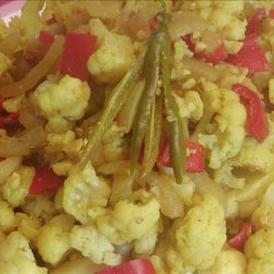 Curried Cauliflower Florets (sweet  & Spicy) recipe