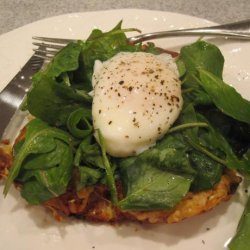 Savory Parmesan Pain Perdu With Poached Eggs and Greens recipe