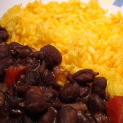 Spicy Black Beans With Yellow Rice recipe
